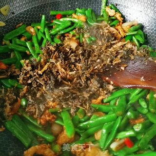 梅干菜烧四季豆的做法步骤：12