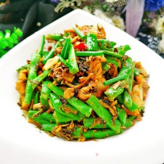 梅干菜烧四季豆的做法步骤:13
