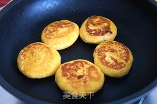 樱桃果酱红薯饼的做法步骤:7