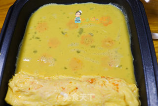 9个月以上辅食胡萝卜花朵厚蛋烧的做法步骤:9