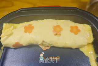9个月以上辅食胡萝卜花朵厚蛋烧的做法步骤:10