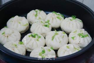 素馅水煎包的做法步骤:10