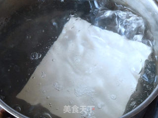 花椒芽拌豆腐的做法步骤:4