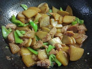 午餐肉烧白萝卜的做法步骤：10