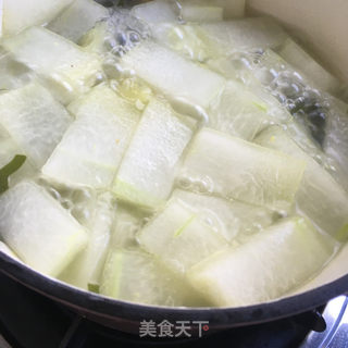 海带冬瓜肉丸汤的做法步骤：7