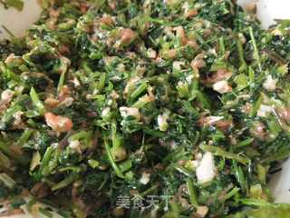 一年一季山芹菜包子的做法步骤:4
