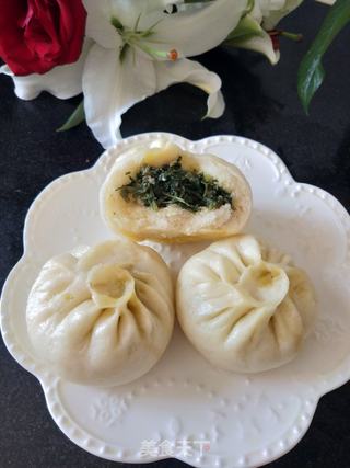 一年一季山芹菜包子的做法步骤:7
