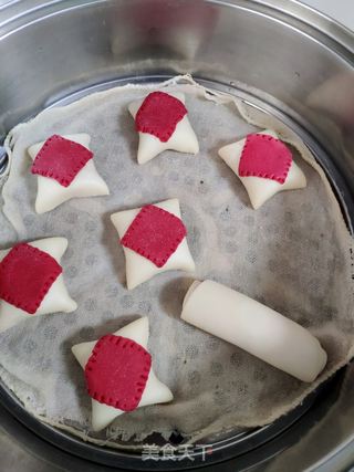 绿豆沙福包的做法步骤:16