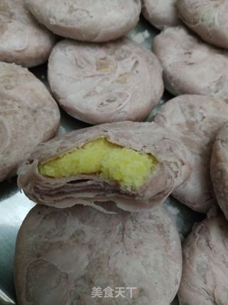 紫薯酥皮绿豆饼的做法步骤:19