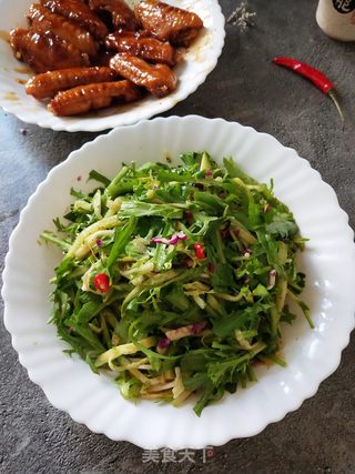 拌苦苣黄瓜的做法步骤：7