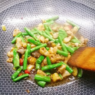 四季豆焖面的做法步骤:6