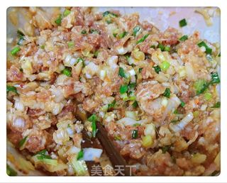 香辣大葱猪肉包子的做法步骤:3