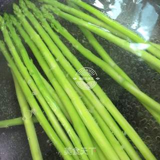 油淋芦笋的做法步骤:4