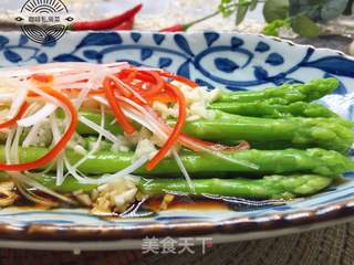 油淋芦笋的做法步骤:12