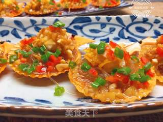 蒜蓉粉丝蒸扇贝的做法步骤:21