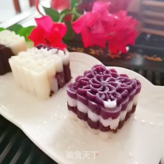 紫薯山药糕的做法步骤:11