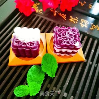 紫薯山药糕的做法步骤:12