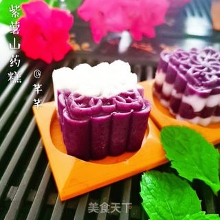 紫薯山药糕的做法步骤:15