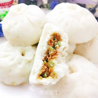 四季豆酱鸡肉包的做法步骤:20