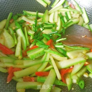 炝炒瓠子皮的做法步骤:11