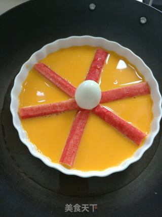 蟹肉棒蒸蛋的做法步骤:2
