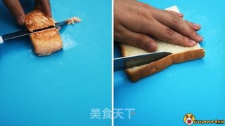 kiddyfresh鹿优鲜-三文鱼迷你三明治的做法步骤：7