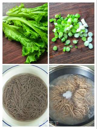 凉拌荞麦面的做法步骤:2