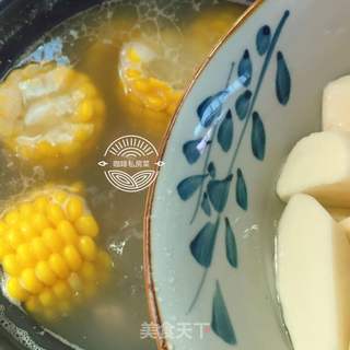 山药玉米龙骨汤的做法步骤:8