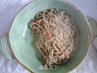 鸡胸肉荞麦面的做法步骤:6