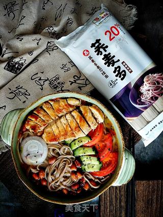 鸡胸肉荞麦面的做法步骤:15