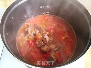 西红柿牛肉面的做法步骤:6