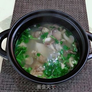 平菇牛骨汤的做法步骤：7