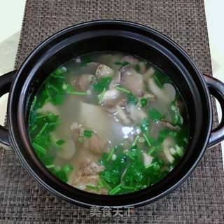 平菇牛骨汤的做法步骤：8