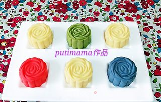 斑斓绿豆月饼的做法步骤:18