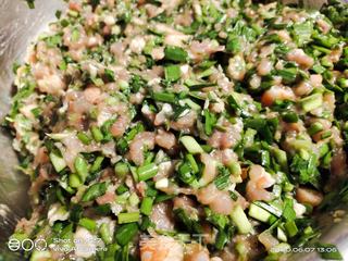 韭菜虾仁肉末馄饨的做法步骤:6