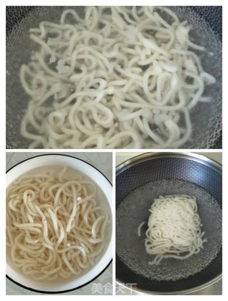 豆角拌面的做法步骤:4