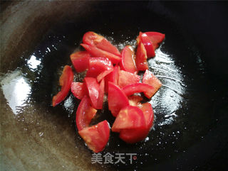 番茄鸡蛋面的做法步骤:4