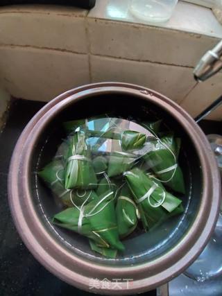 豆沙碱水粽的做法步骤:9