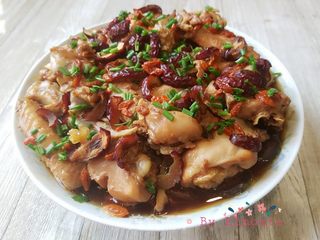 红枣香菇蒸鸡的做法步骤:14