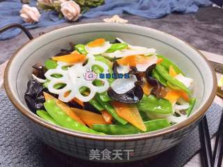 荷塘小炒的做法步骤:10
