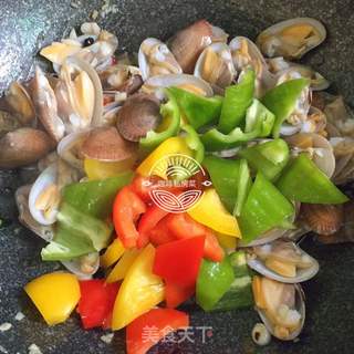 豉汁炒花甲的做法步骤:7