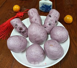 紫薯小豆包的做法步骤：8