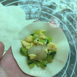 黄瓜虾仁水饺的做法步骤:18