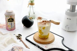 南瓜奶茶的做法步骤:12