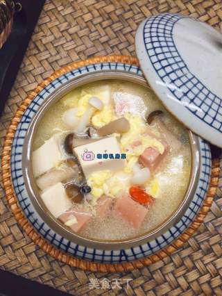 菌菇豆腐汤的做法步骤:11