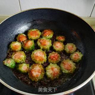 苦瓜酿肉的做法步骤:13