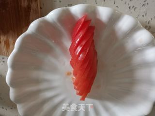 西红柿拌白糖的做法步骤:4