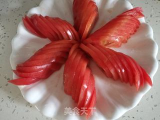 西红柿拌白糖的做法步骤:5