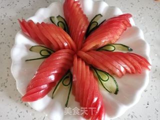 西红柿拌白糖的做法步骤:9