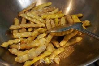 冻豆腐炖豆角的做法步骤:4